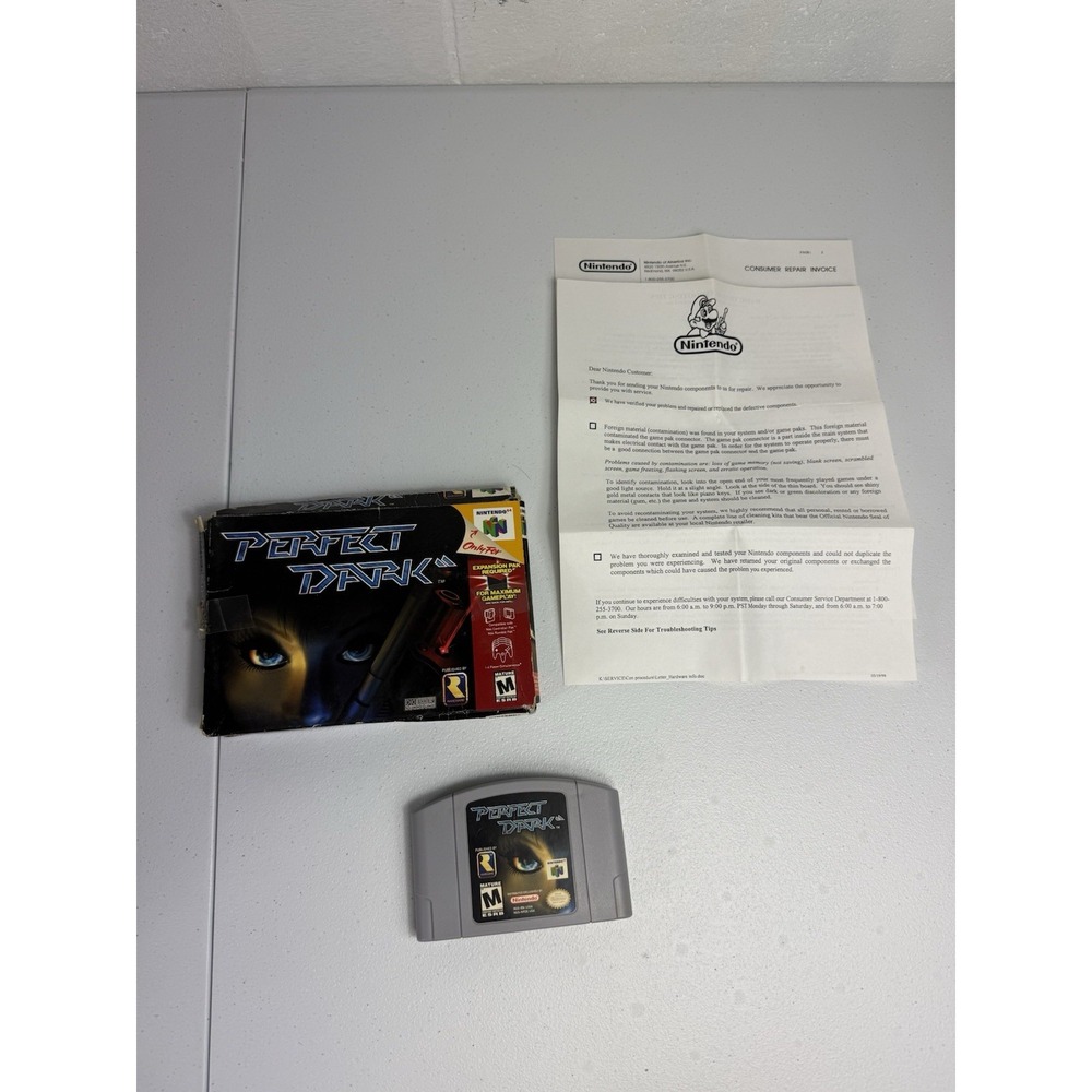 Perfect Dark - Nintendo 64 (N64) with Box, **Missing Manual** TESTED!